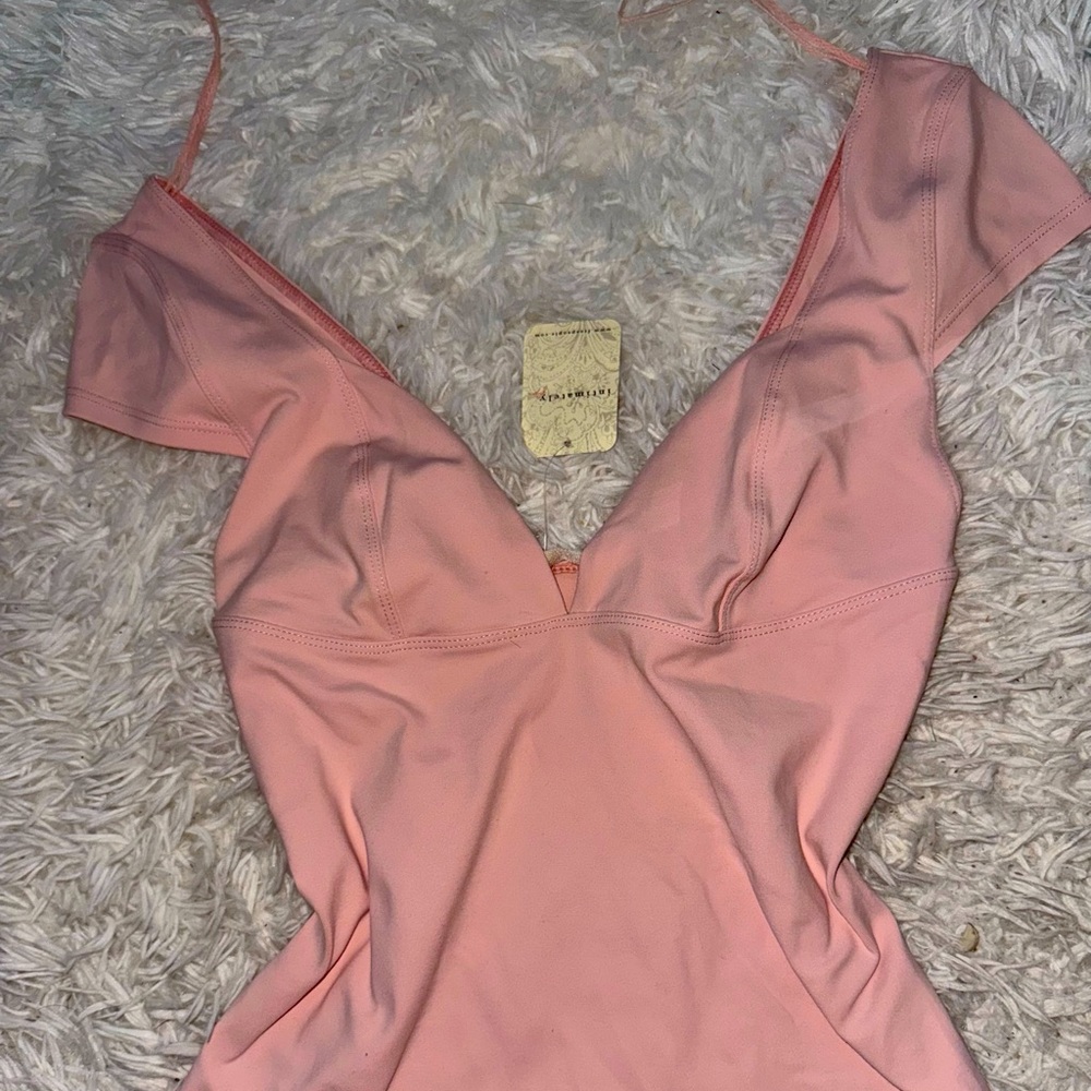 Pink Free People Tank Top